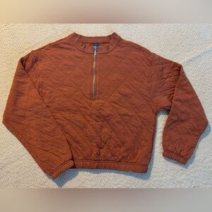 Old Navy Quilted Cropped Quarter-Zip